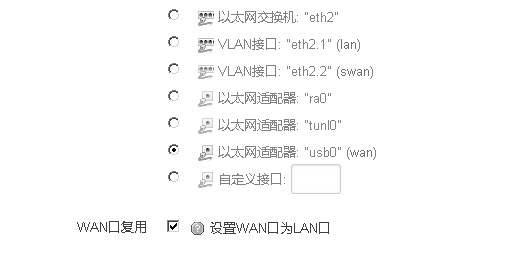 WAN口复用