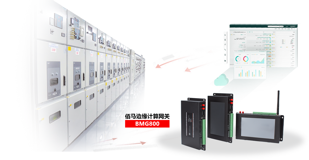 基于BMG800边缘计算网关，快速组建配电房远程监测系统，包括设备状态监测、环境监测、设备联动等，实现配电房设备的智能管理、集中管理、远程管理。